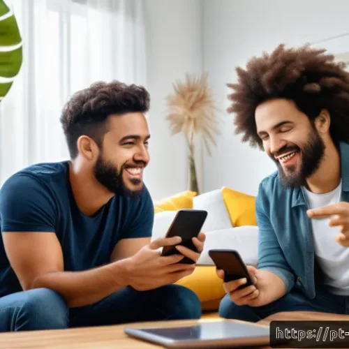 온라인 토론의 결과를 분석하는 방법 - A diverse group of Brazilian social media users engaging in an online discussion displayed on multip...